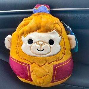 7-8" Squishmallow Abu monkey from Aladdin Kellytoy Disney Soft Plush